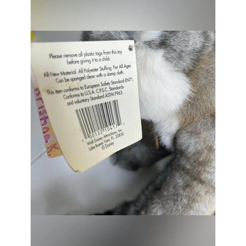 Vintage Disney Animal Kingdom Ring Tailed Lemur Plush Stuffed Animal Retired Tag